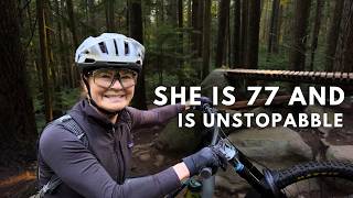 77 years old Mountain Biker shreds with me and...