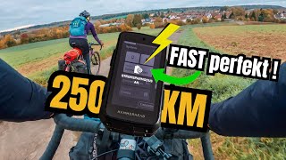 250 km mit dem Karoo 3 (Stromsparmodus) –...
