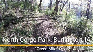 North Gorge MTB trail - 'Green Mile' west to east