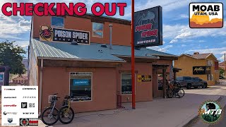 Checking out Poison Spider Bicycles in Moab Utah