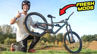 FRESH MODS ON MY ENDURO MOUNTAIN BIKE MAKE...