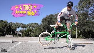 New School Rider Takes On Old School BMX Trick...