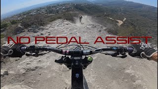 Riding the E Bike without Pedal Assist / E...