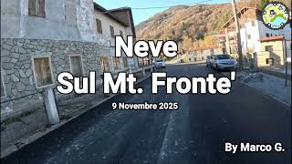 Prima neve sul Mt. Fronte'