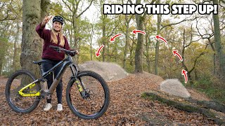 ATTEMPTING TO RIDE THIS STEP UP JUMP!