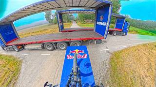 JUMPING THROUGH TWO MOVING TRUCKS!! THE REAL STORY