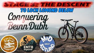 Epic MTB Downhill From Beinn Dubh Summit, Scotland