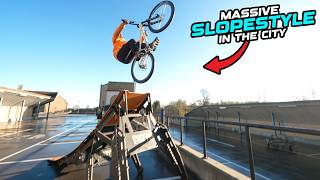 BUILDING 4 MASSIVE URBAN MTB SLOPESTYLE...