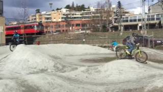 Pumptrack banen på Kolbotn