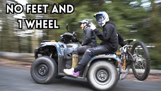 TRYING TO LAND ON 1 WHEEL ?