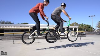 The Tandem BMX Bike Challenge At The Skatepark!