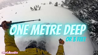The SNOW WAS ONE METRE DEEP on Blackcomb or...