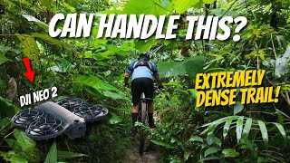 Hardest Trail Yet for DJI NEO 2 Cycling Follow! 