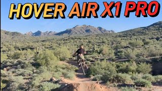 HOVER AIR 1x PRO Drone first flight on MTB...