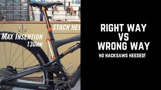 Fitting a loooooooong dropper post: science...