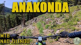 trail Anakonda nad Žilinou, jeden z Hadích...