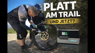 Platten am Trail – Asmax Akku-Luftpumpe am...