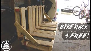 DIY Bike Rack For Free - PALLET Bike Rack