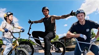 CRAZY TRICKS in my backyard skatepark!!...