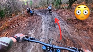 Crazy Downhill Riding Conditions!