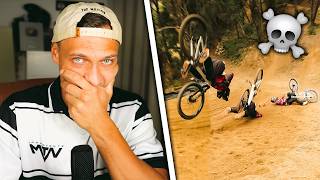 Bike fällt von Klippe & Double Backflip...