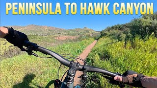Peninsula Loop to Hawk Canyon Trail - Hill...