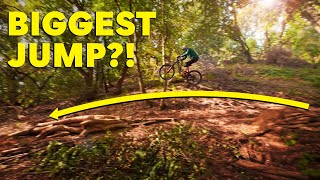 CLEARED IT!  SENDING THE BIGGEST MTB JUMP OF...