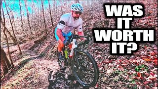 Is a suspension fork and dropper post on a...