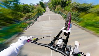 Extreme Urban Downhill through Prague (POV) /...