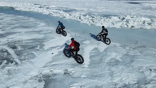 Fat Bike Ride Across the Bay of Green Bay...