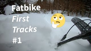 ❄️ First tracks on a fatbike #1 || POV