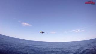 R/C Helicopter FLYING OVER SHIP SIDE ☺