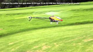 TREX 700E test flight