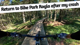 Return to Bike Park Rogla after my crash...