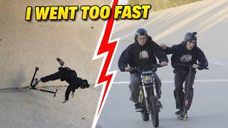 I Skitched an Electric Dirt Bike...