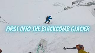 First into the Blackcomb Glacier to ski some...