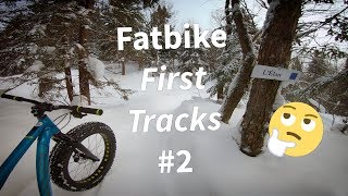 ❄️ First tracks on a fatbike #2 || POV