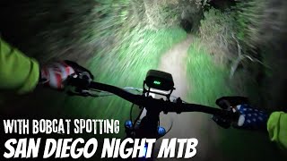 MTB night ride with Bobcats, San Diego...