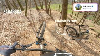 Chainless run on local single track - Golovec...