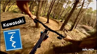 Kawasaki | Blue trail | Málaga mountains - Spain