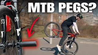 FITTING BMX PEGS ON MY MTB & LEARNING NEW...