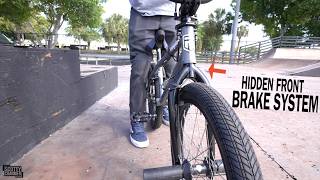 First Test Ride With His Hidden Front Brake...