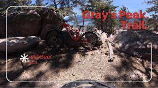 Mountain Biking Grays Peak Trail. Big Bear Ca.