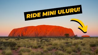 Ride your bike on a BIG RED ROCK!