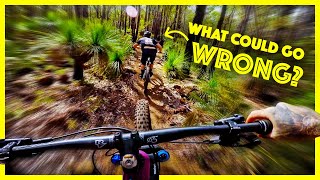 Riding a new trail blind. What could go wrong?