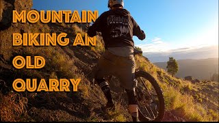 Riding an old Quarry. I’m not sure how...