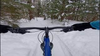 Winter Fat Biking at Perry Hill (Waterbury, VT)