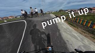 за пръв път на pump track 