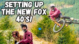 FIRST RIDE ON THE NEW FOX 40'S AT DYFI BIKE PARK!