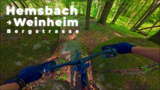 Some trails around Hemsbach & Weinheim